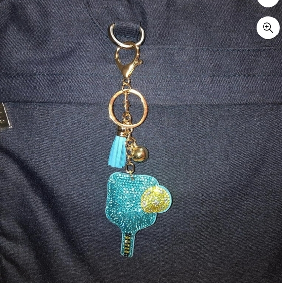 Lulla Collection Bling Pickleball Paddle Bag Charm/Keychain, NWT - Picture 2 of 2